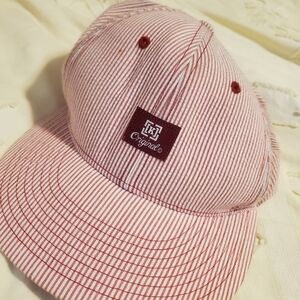 Krew Original Red White Stripe Vintage Skate Hat